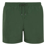 Green swim shorts