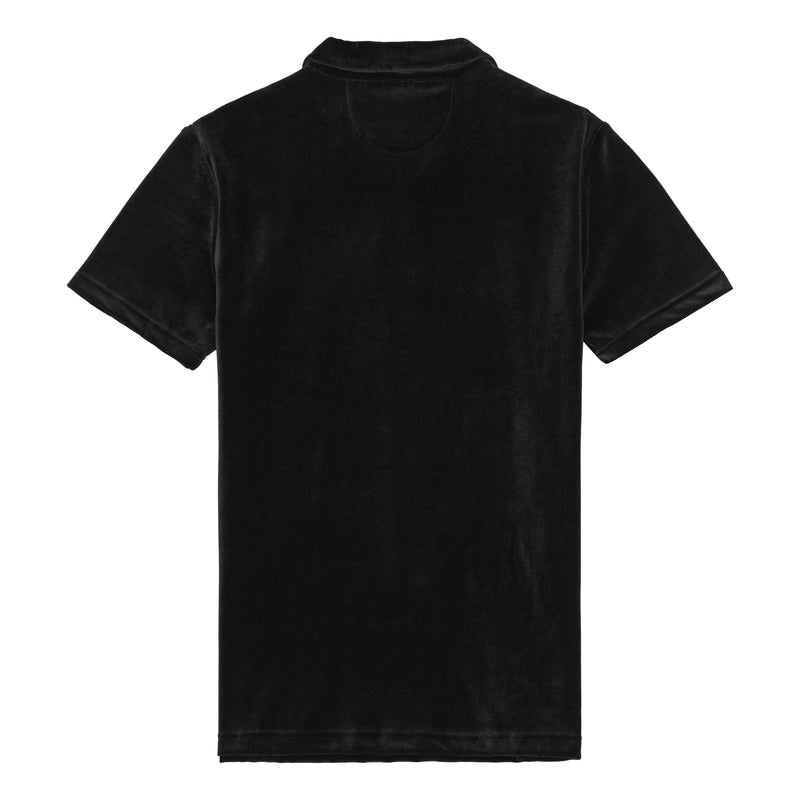 Black Terry Polo Shirt