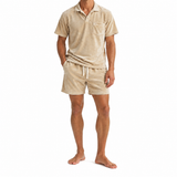 Beige Terry Polo Shirt
