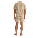 Beige Terry Polo Shirt