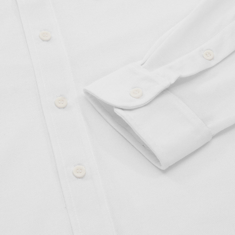 White Military Style Shirt