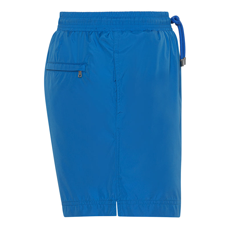 Blue swim shorts